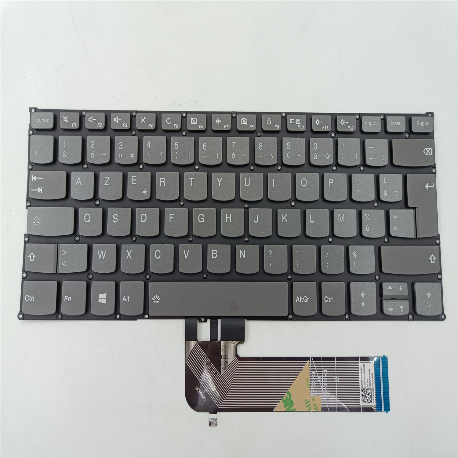 Replacement Notebook French FR Version Keyboard for Lenovo 13S Azerty Layout Laptop Keyboard without Trackpointer with Backlit